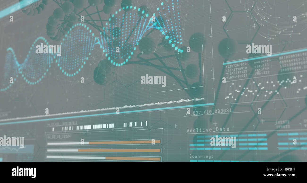 Helix 3D de l'ADN Banque D'Images