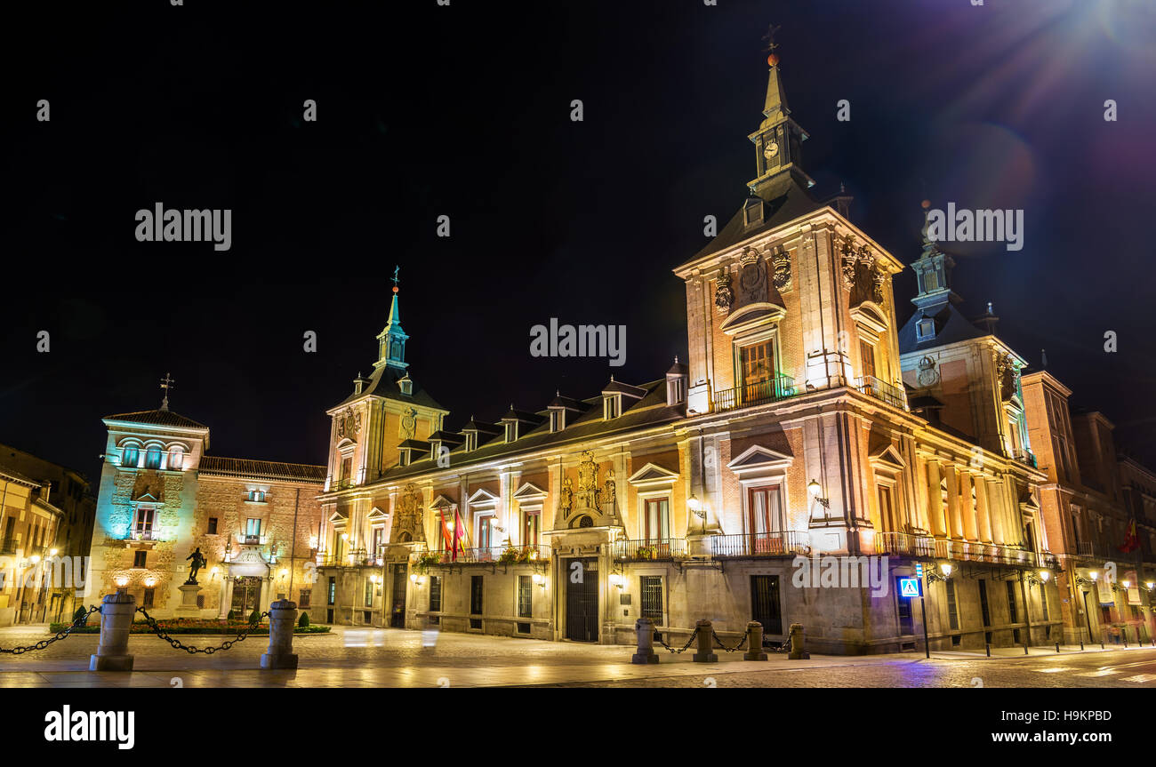 Casa de la Villa de Madrid, Espagne. Sert d'hôtel de ville Banque D'Images