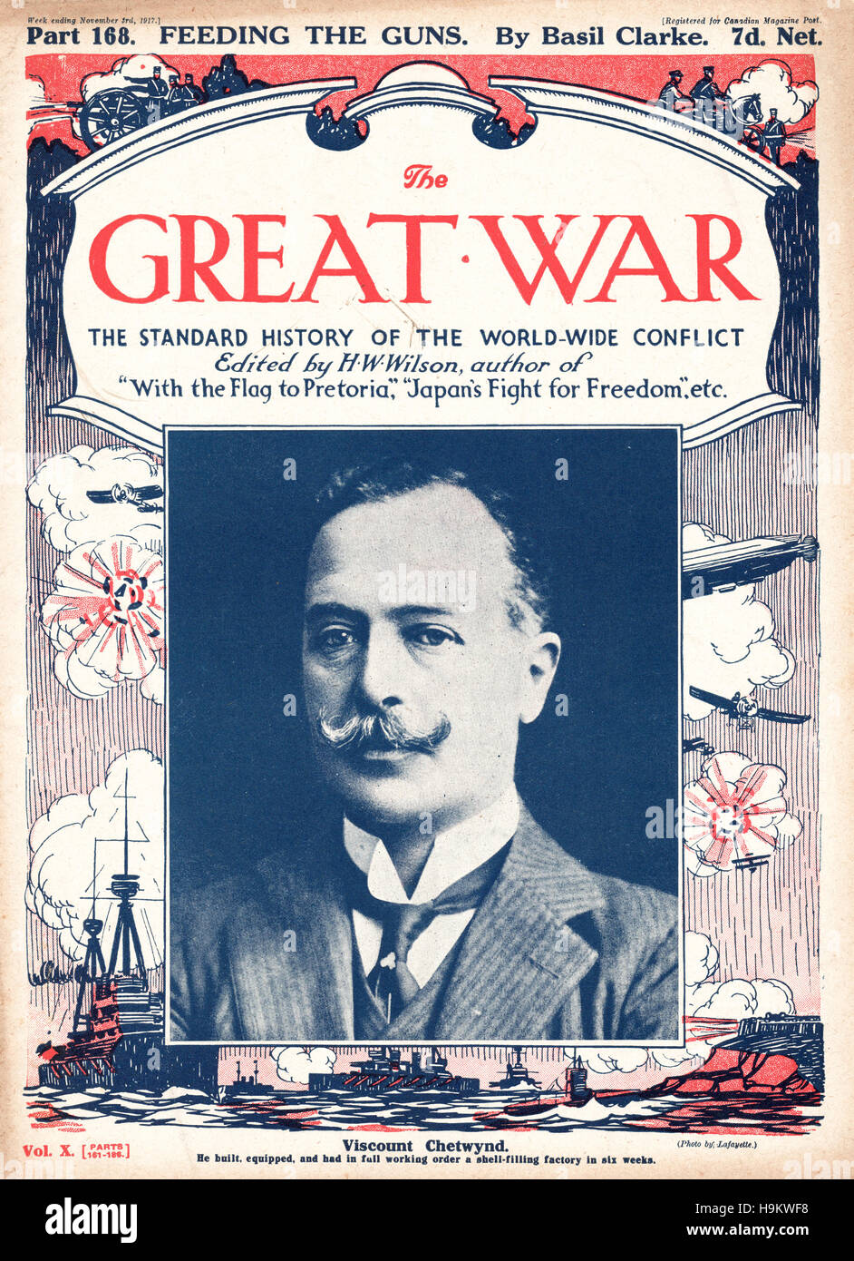 1917 La Grande Guerre front page Vicomte Chetwynd Banque D'Images