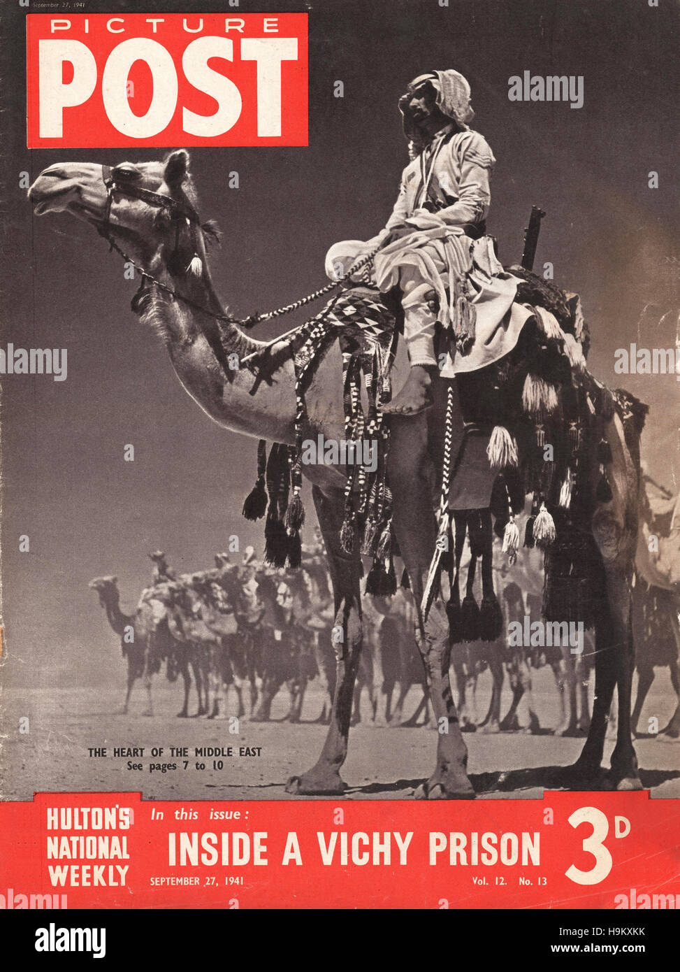 1941 Photo Poster Légion arabe en Transjordanie Banque D'Images