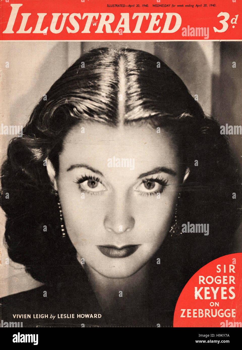 1940 l'illustre actrice Vivien Leigh Banque D'Images