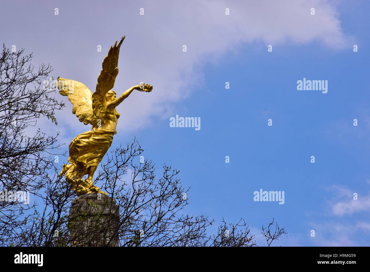 La statue de l'Ange de l'indépendance à Mexico, au Mexique Banque D'Images