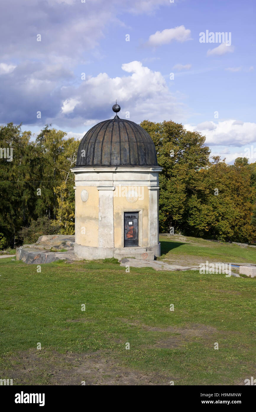 Ancien observatoire astronomique au parc Kaivopuisto, Helsinki Banque D'Images