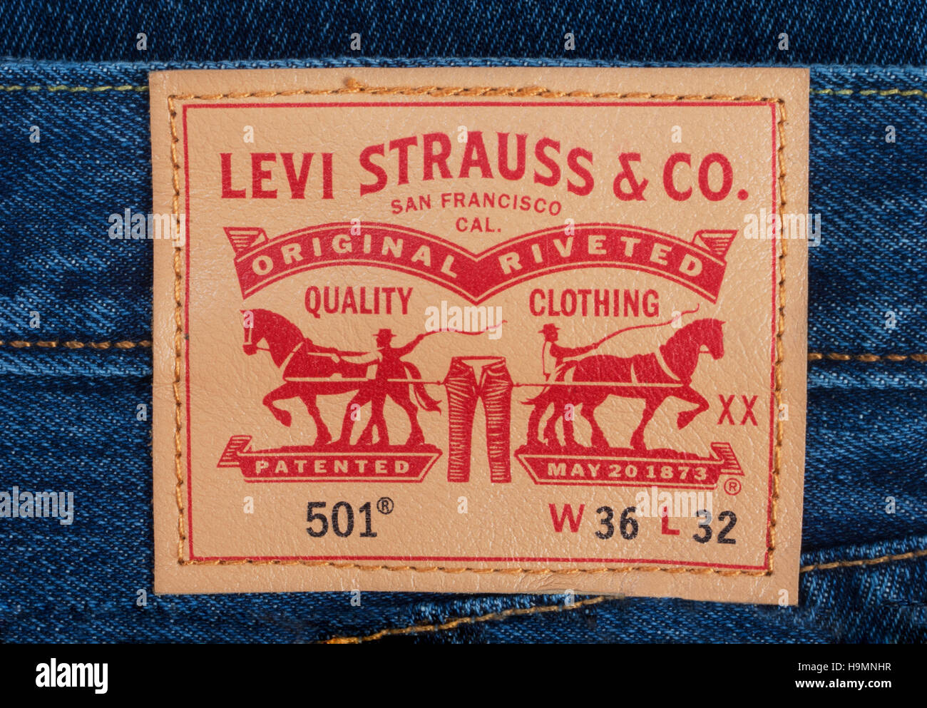 Levi's jeans label Banque de photographies et d'images à haute résolution -  Alamy