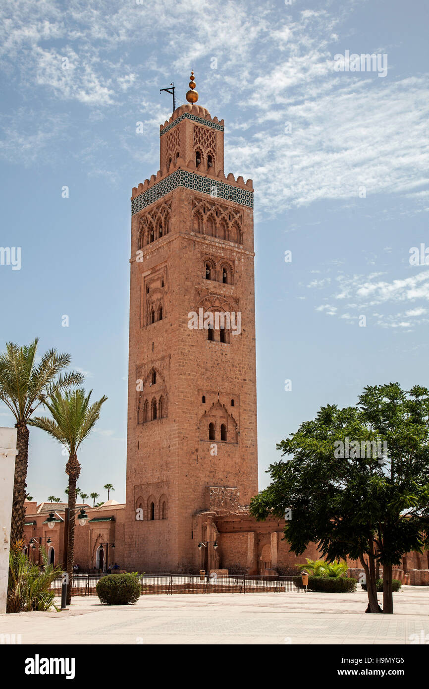 Mosquée de la Koutoubia à Marrakech Banque D'Images