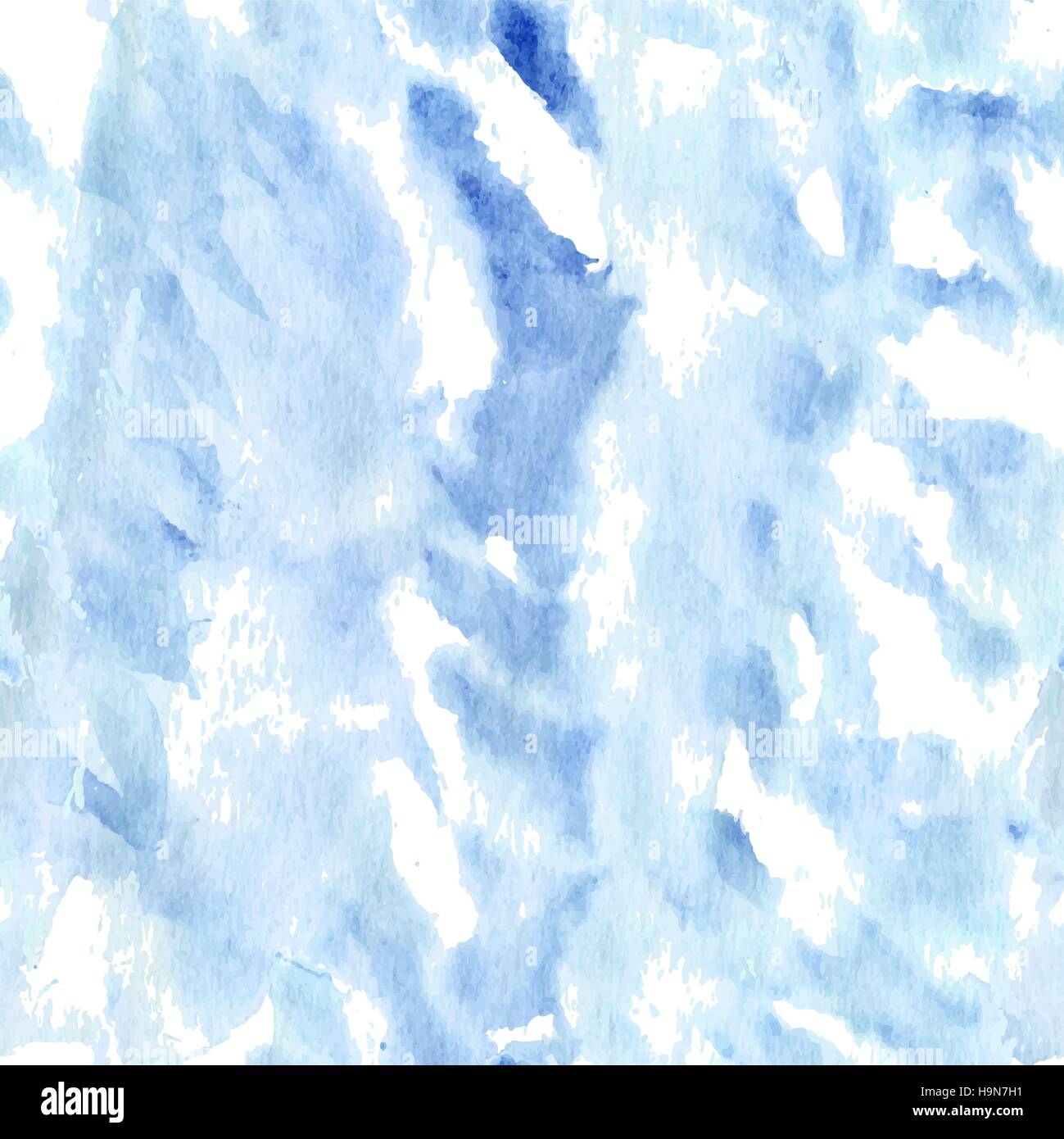 Aquarelle d'hiver bleu clair motif transparent Illustration de Vecteur