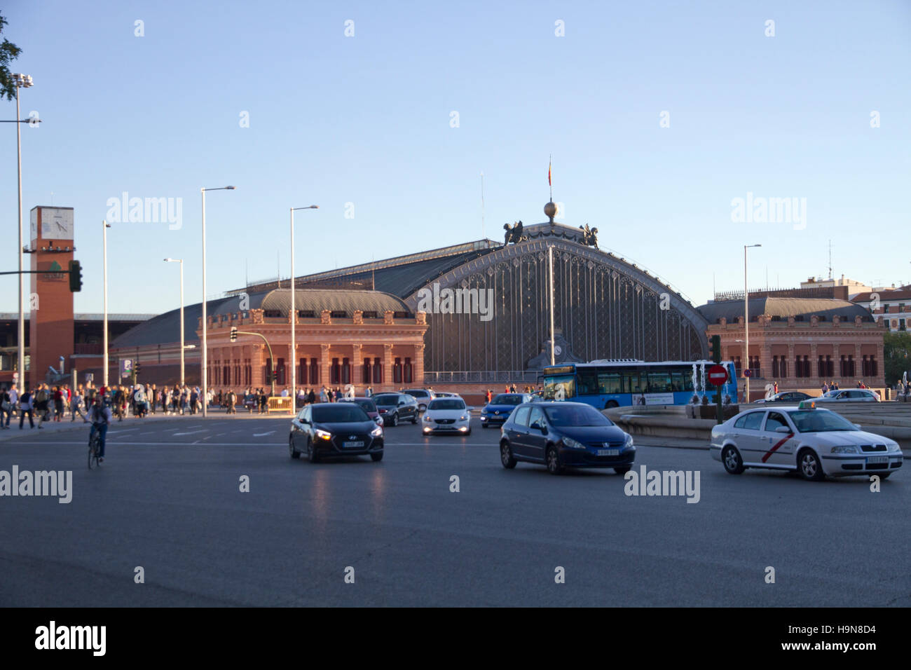 La rue Atocha Madrid Espagne Banque D'Images