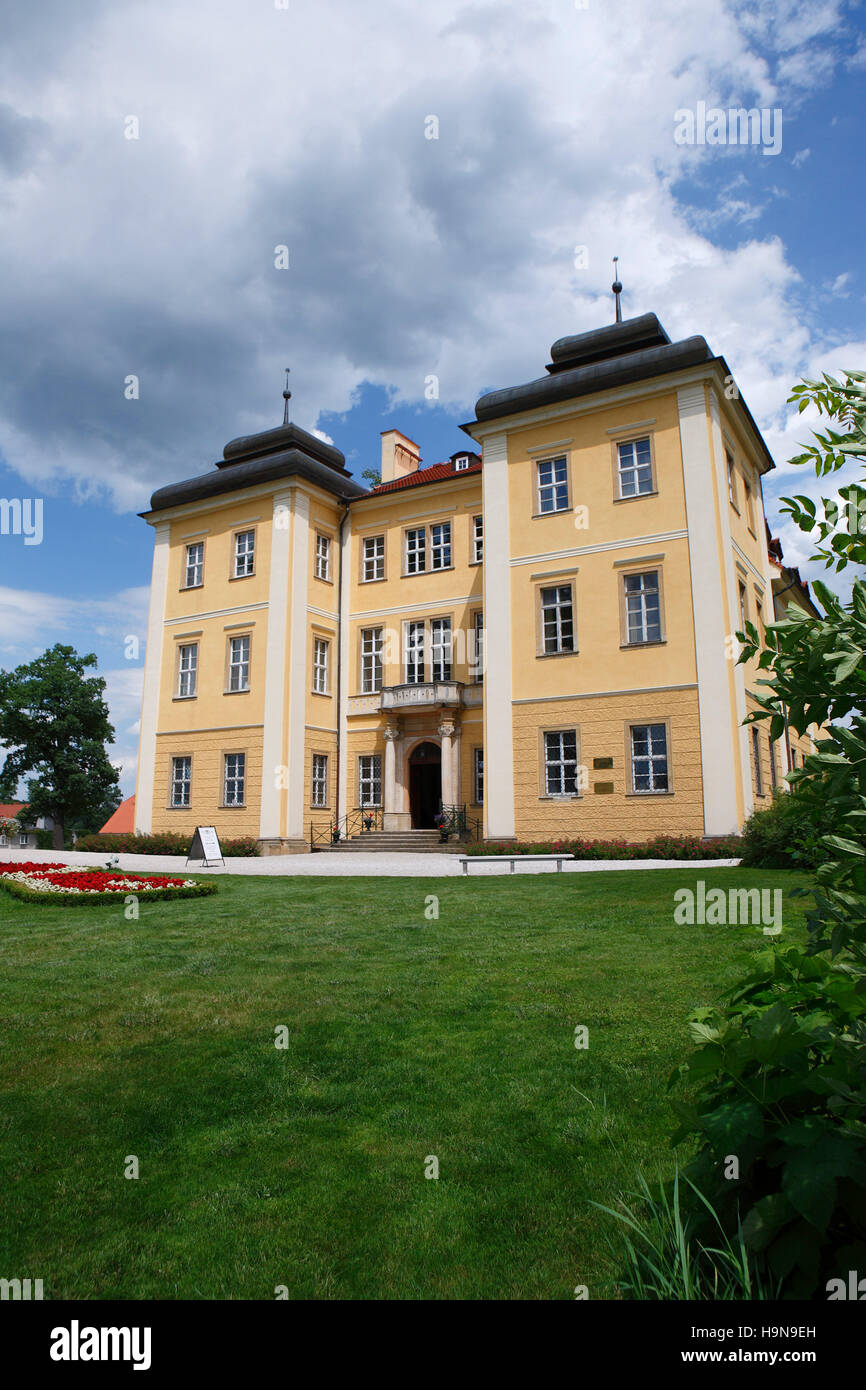 Grand château lomnica, Basse Silésie, Pologne, Europe Banque D'Images