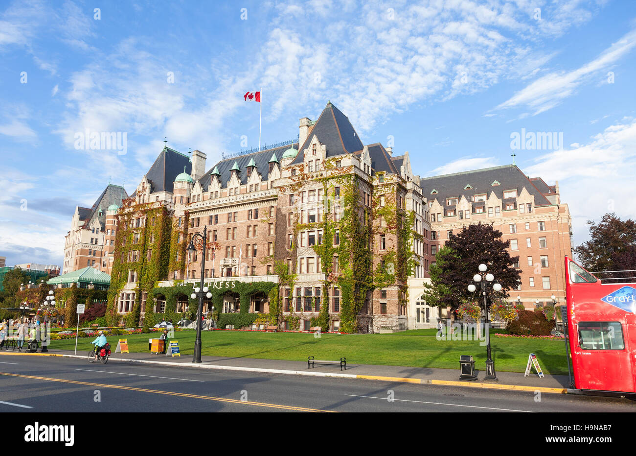 Hôtel Empress Victoria capitale de l'île de Vancouver BC British Columbia Canada Banque D'Images