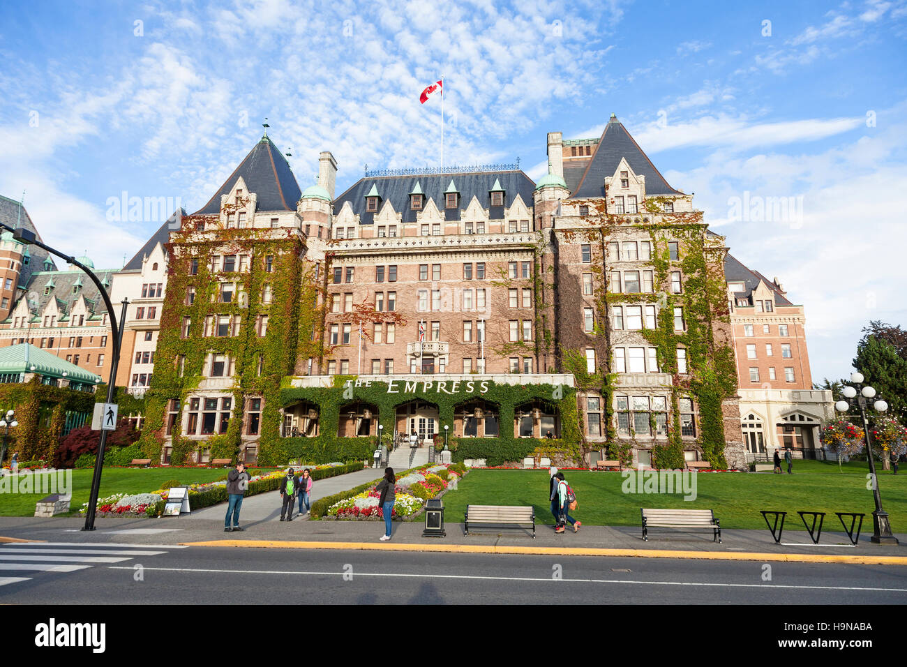 Hôtel Empress Victoria capitale de l'île de Vancouver BC British Columbia Canada Banque D'Images