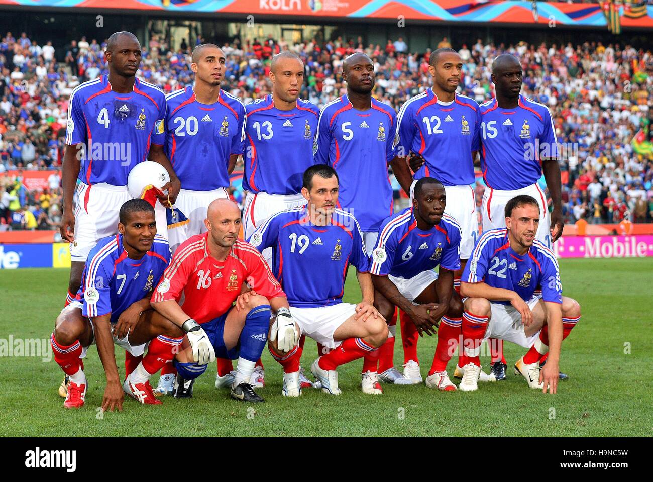 L'ÉQUIPE DE FRANCE TOGO GROUPE V FRANCE Rhein Energie Stadium Cologne Allemagne 23 Juin 2006 Banque D'Images