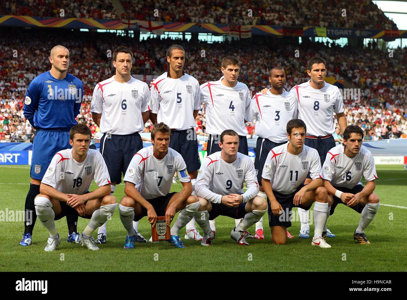 Angleterre L'Angleterre v l'ÉQUATEUR Gottlieb DAIMLER STADION de Stuttgart, Allemagne 25 Juin 2006 Banque D'Images