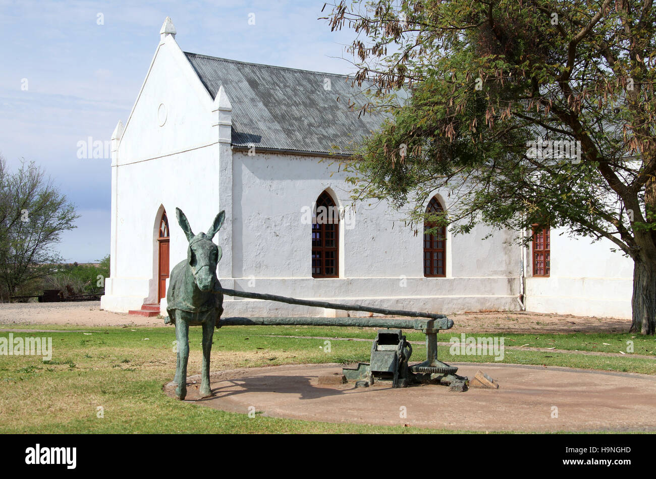 Mémorial de l'âne à Upington, dans la province de Northern Cape Banque D'Images