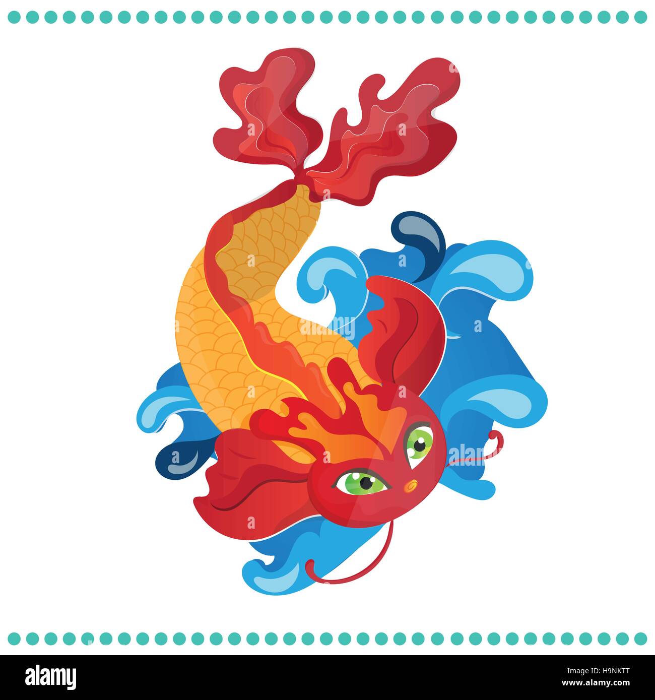 Vector Japanese Koi Fish - illustration EPS vectoriel Illustration de Vecteur