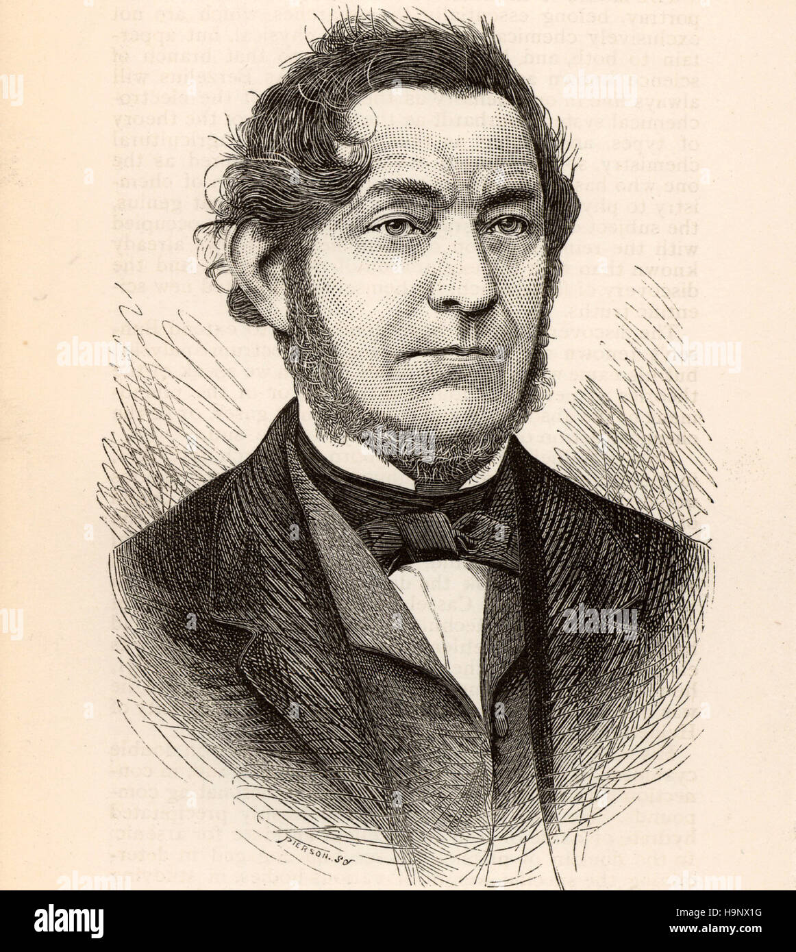 Robert Wilhelm Bunsen Eberhard von -chercheur allemand Banque D'Images