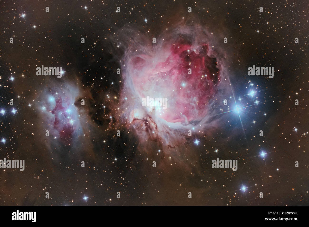 Deep Space : nébuleuse d'Orion (Messier M42) dans la constellation d'Orion Banque D'Images