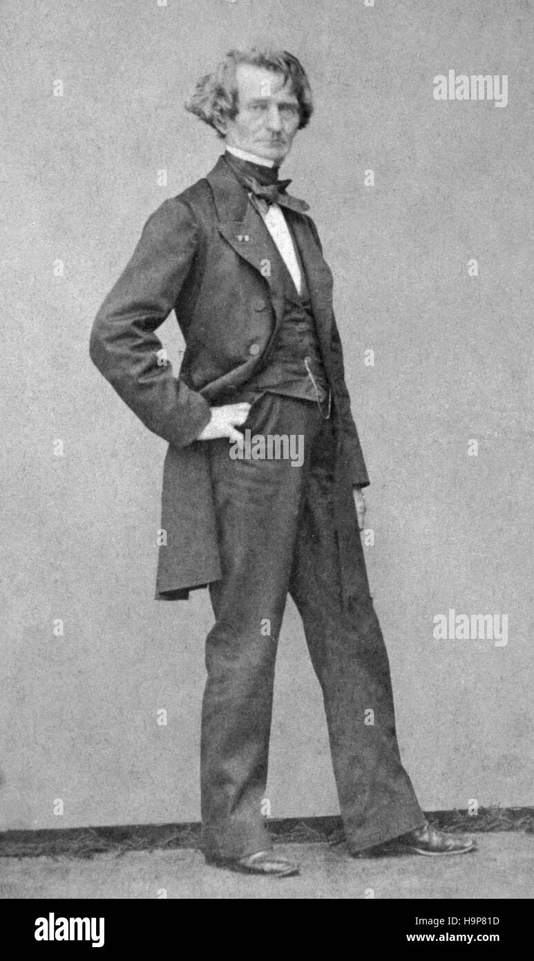 La photographie du 19e siècle , portrait du musicien Hector Berlioz Banque D'Images