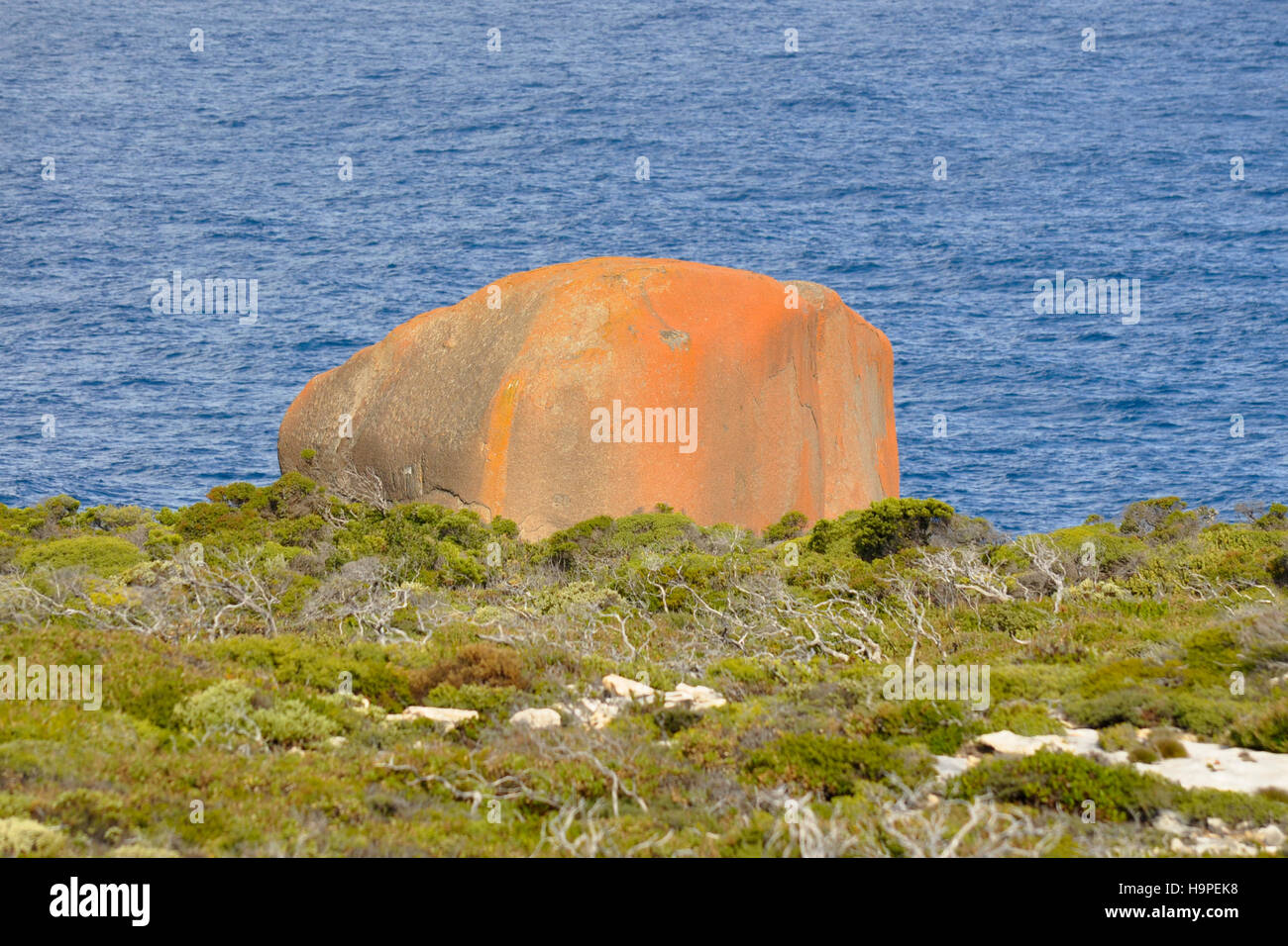 Roche de couleur à Kangaroo Island Australie du Sud Banque D'Images