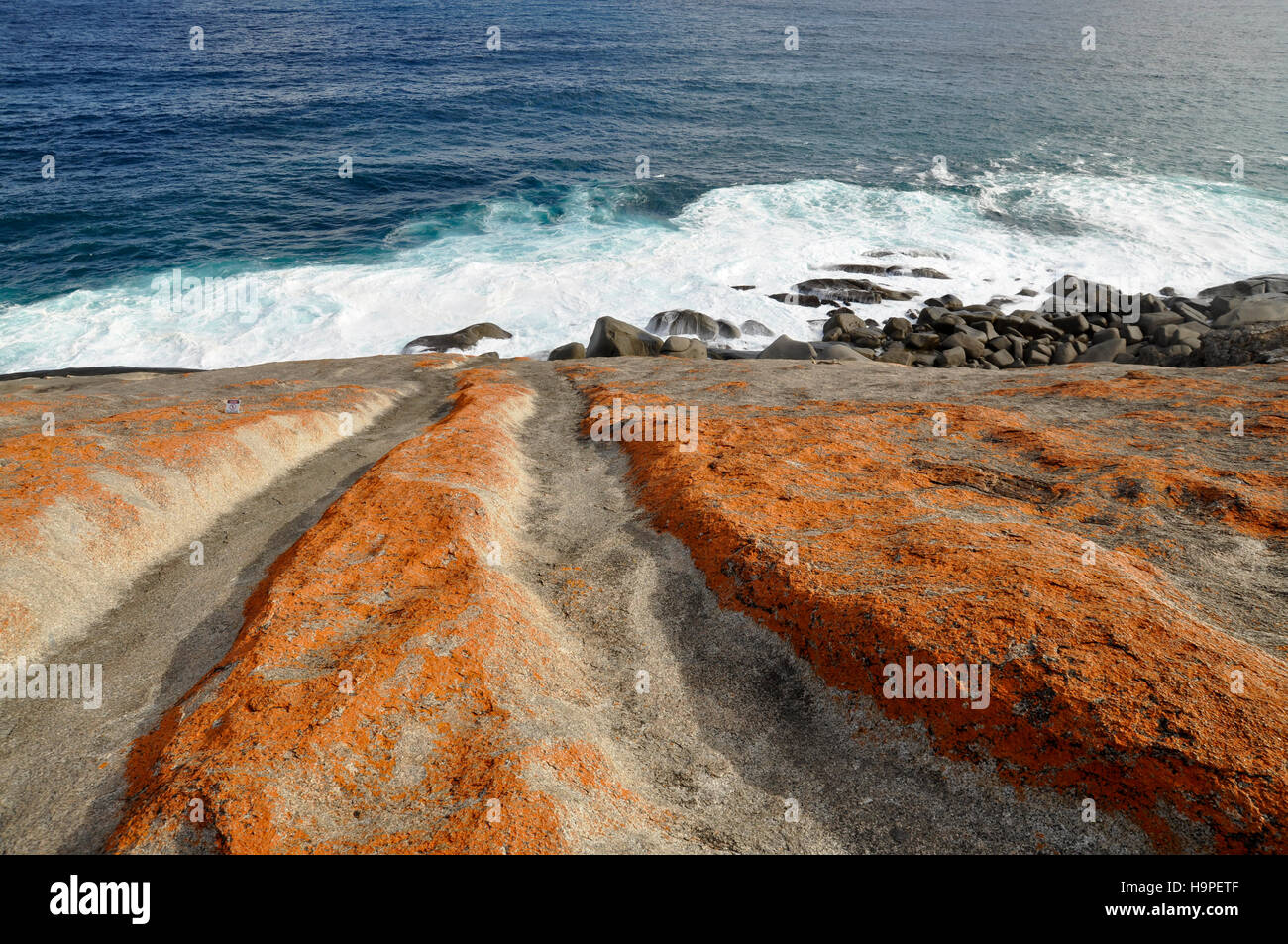 Les roches de couleur à Kangaroo Island Australie du Sud Banque D'Images