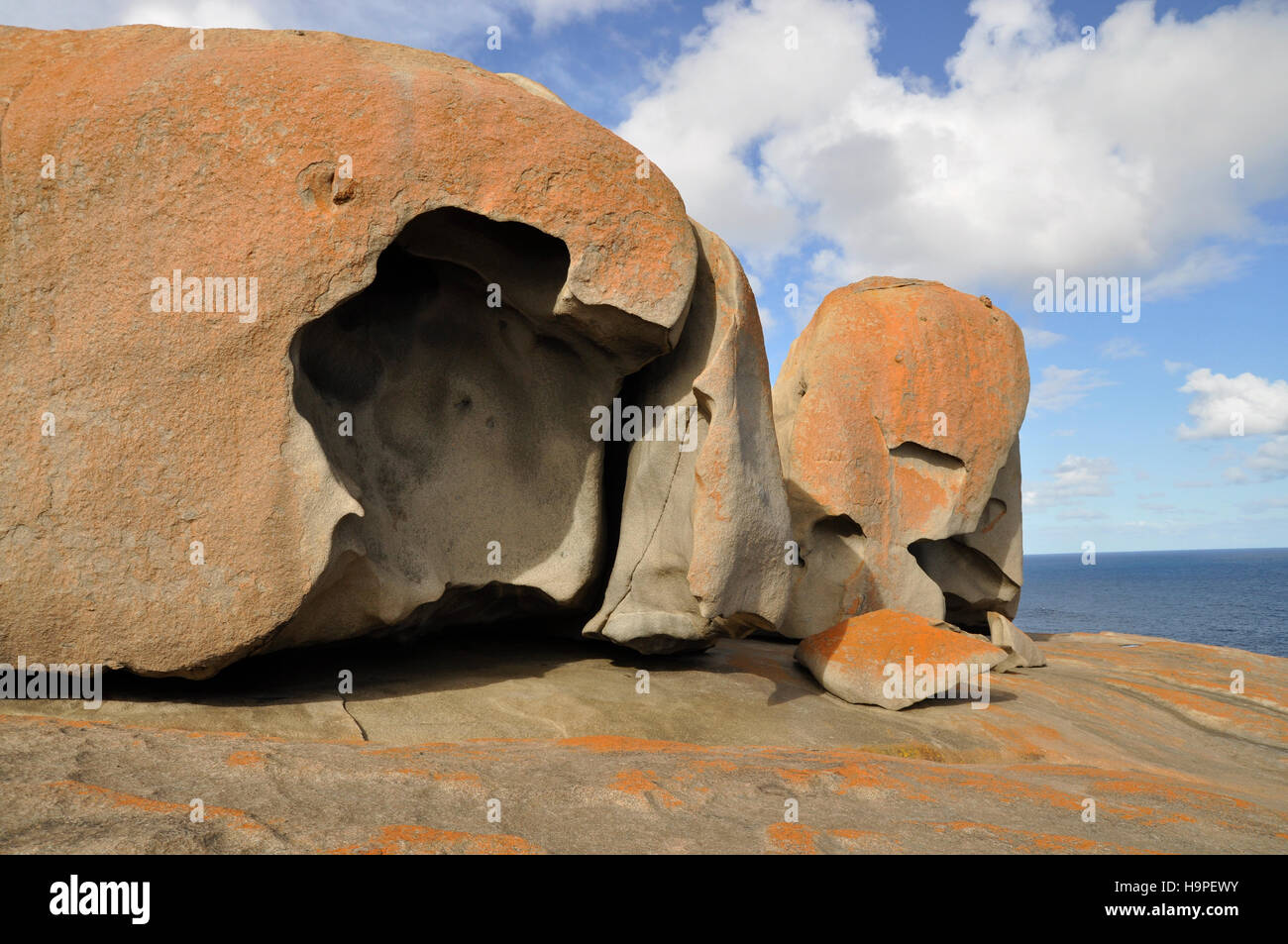 D'étranges formations rocheuses à Kangaroo Island Australie du Sud Banque D'Images