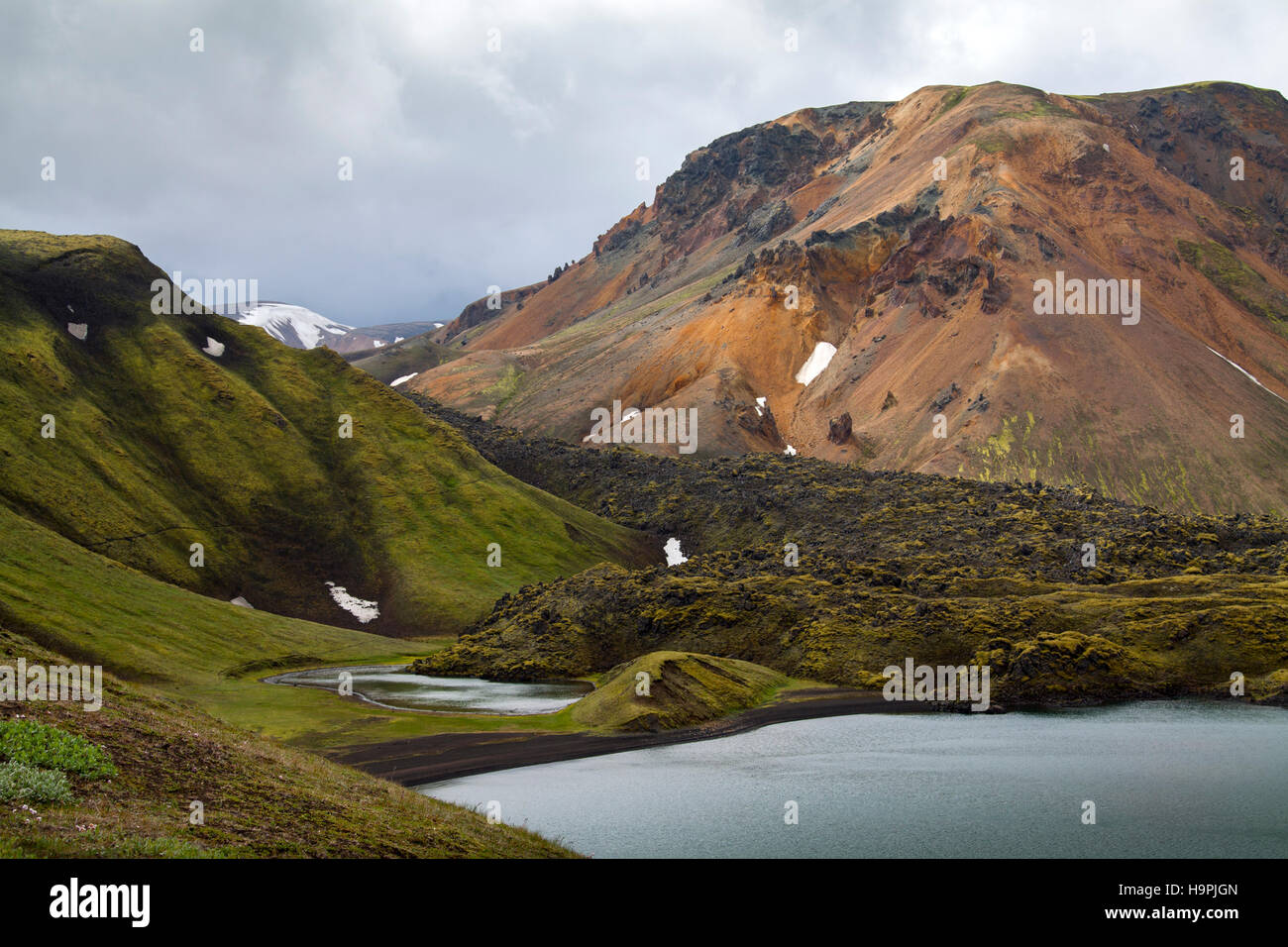 Montagnes en Islande Banque D'Images