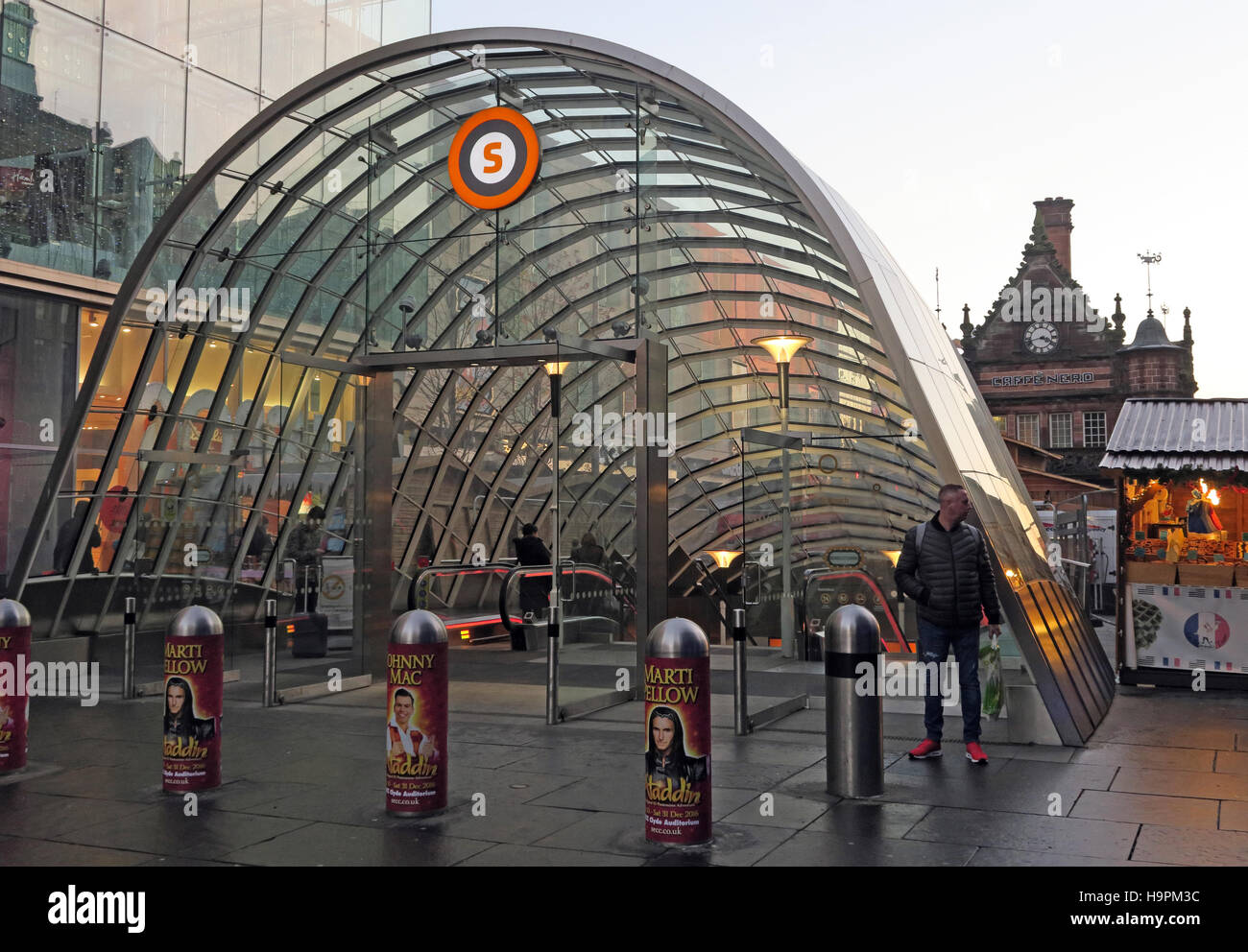 La station de métro St Enoch, Glasgow, Écosse Banque D'Images