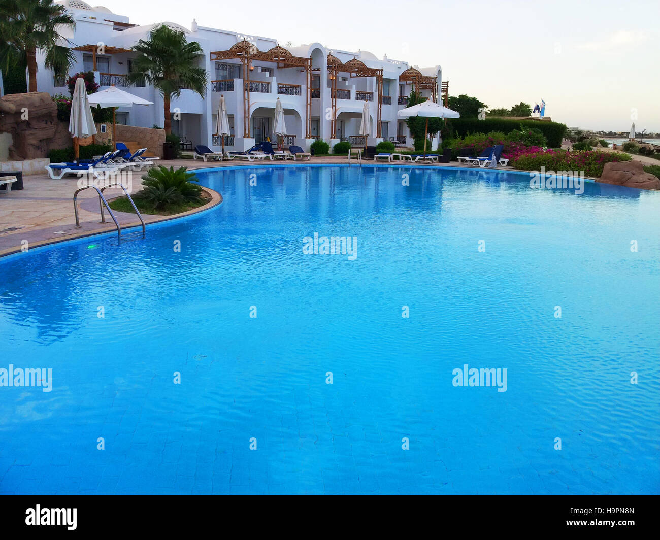 Piscine Photo en vacances en Egypte Banque D'Images