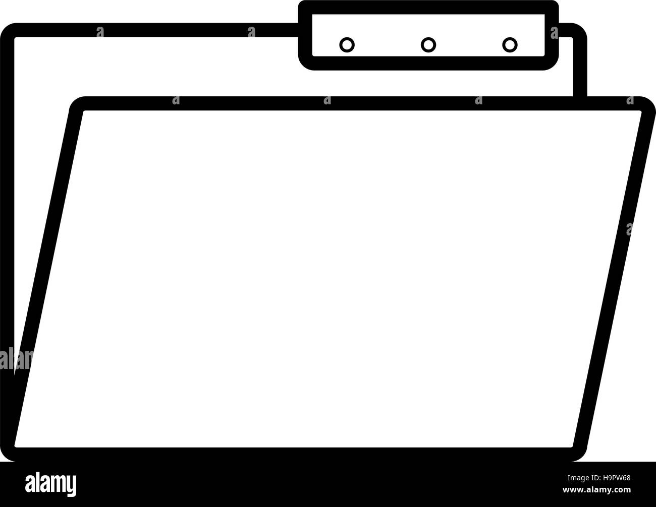 L'icône de fichier. Document Dossier de stockage et d'archivage de données thème. Conception isolés. Vector illustration Illustration de Vecteur