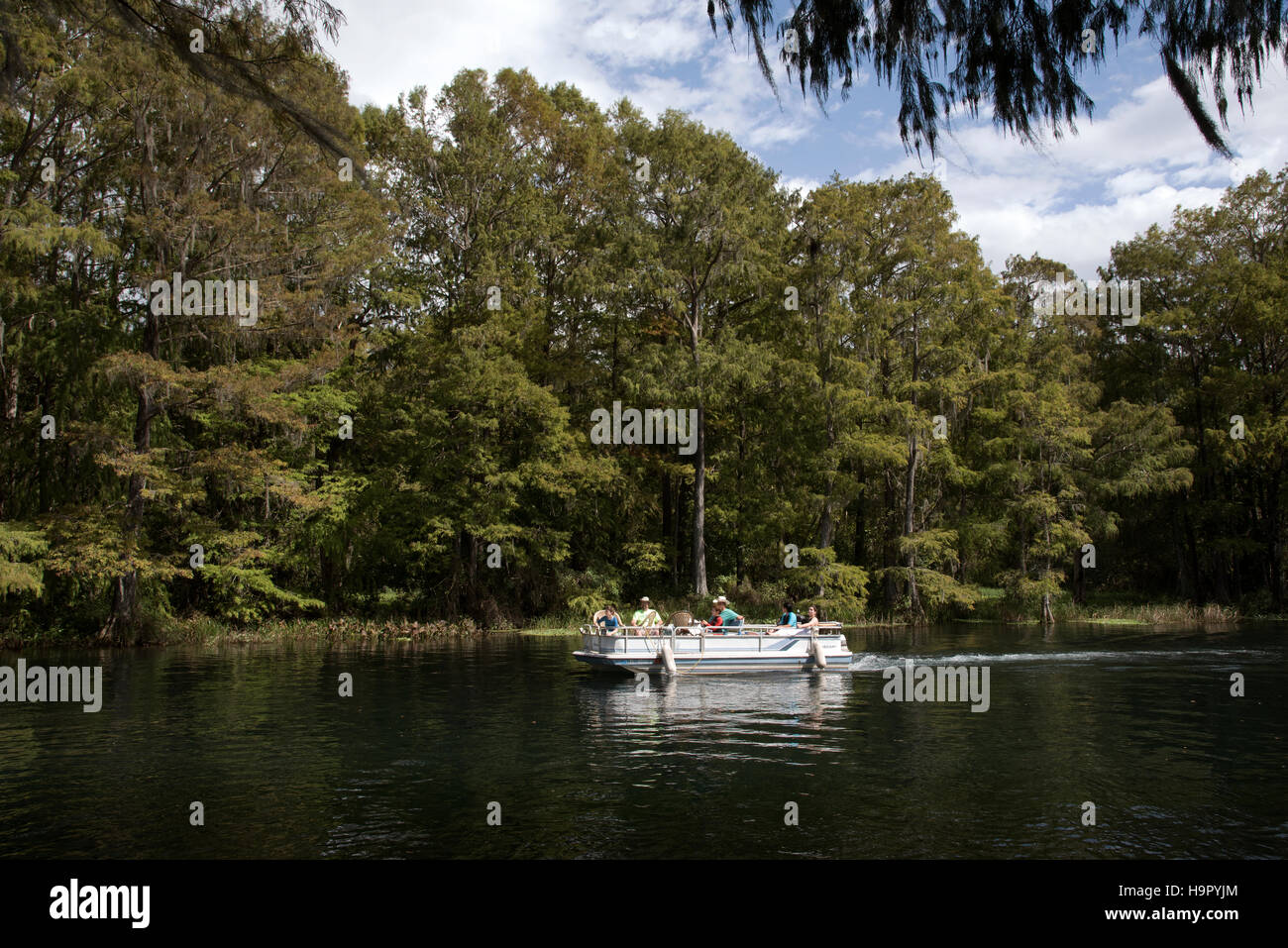 La rivière Arc-en-ciel à Dunnellon en Floride USA Banque D'Images