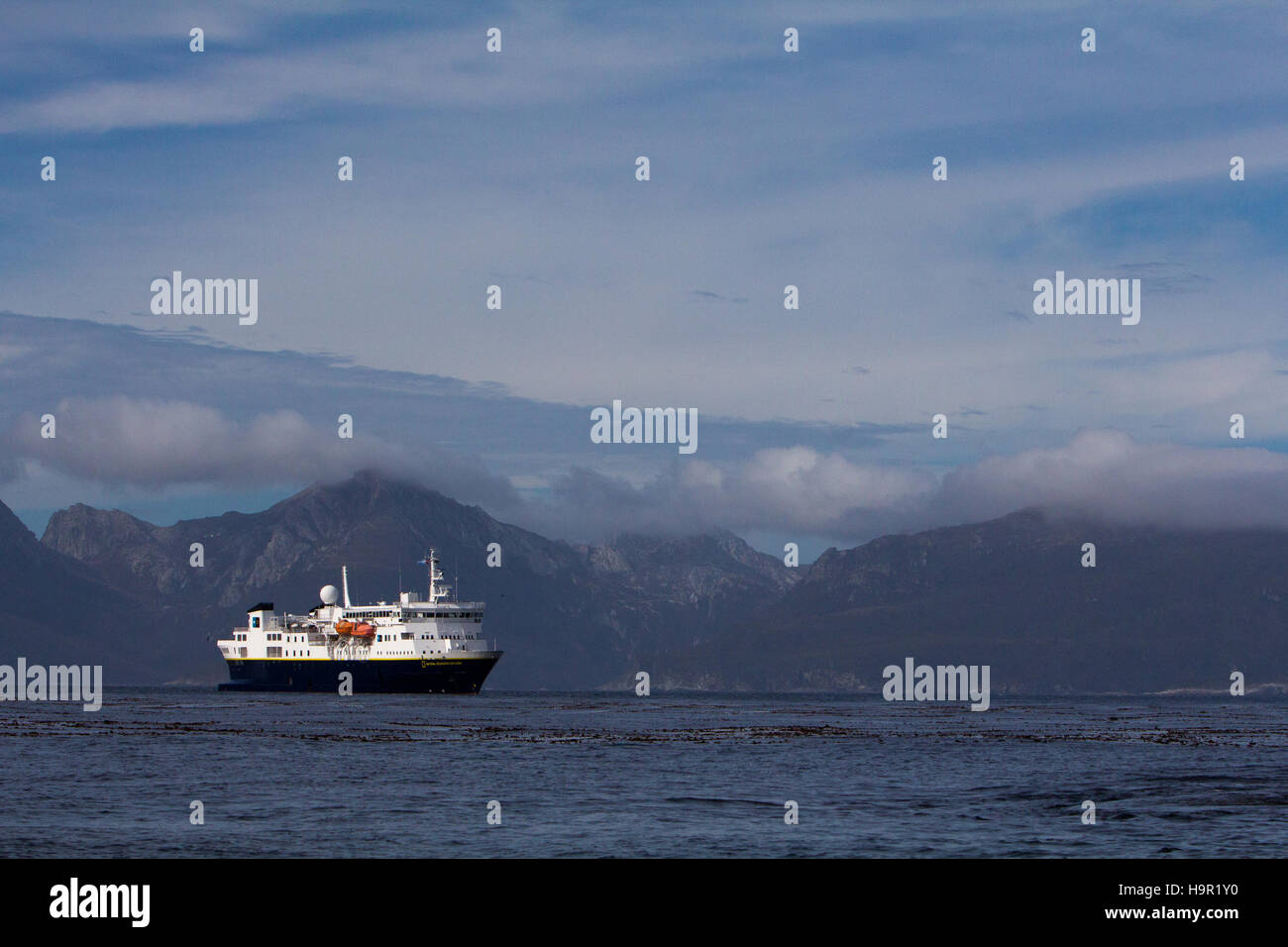 Le National Geographic Explorer à Staten Island ou Isla del Estado, Argentine Banque D'Images