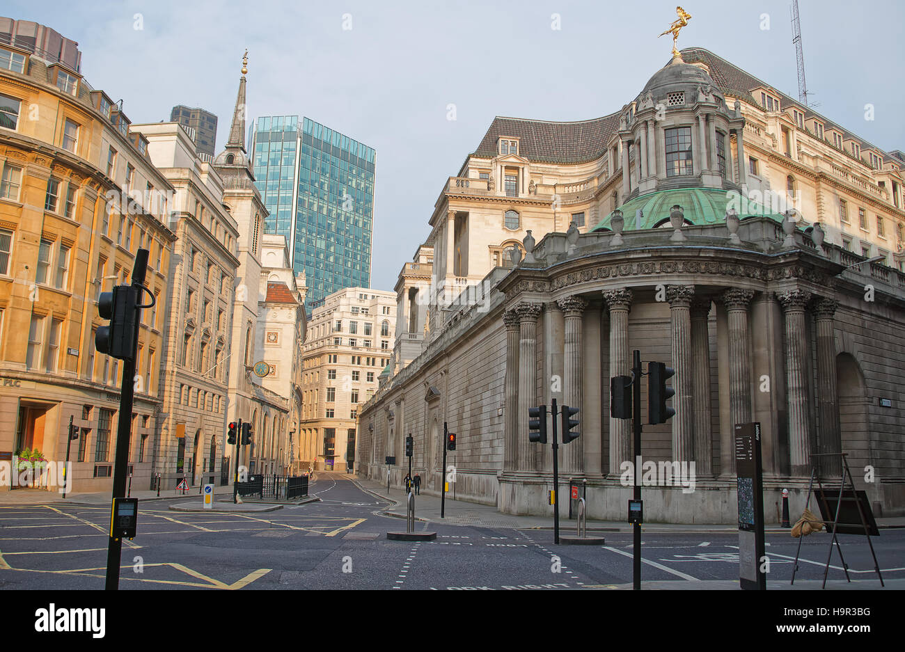 Siège de banque d'Angleterre dans la ville de Londres en Angleterre. Banque D'Images
