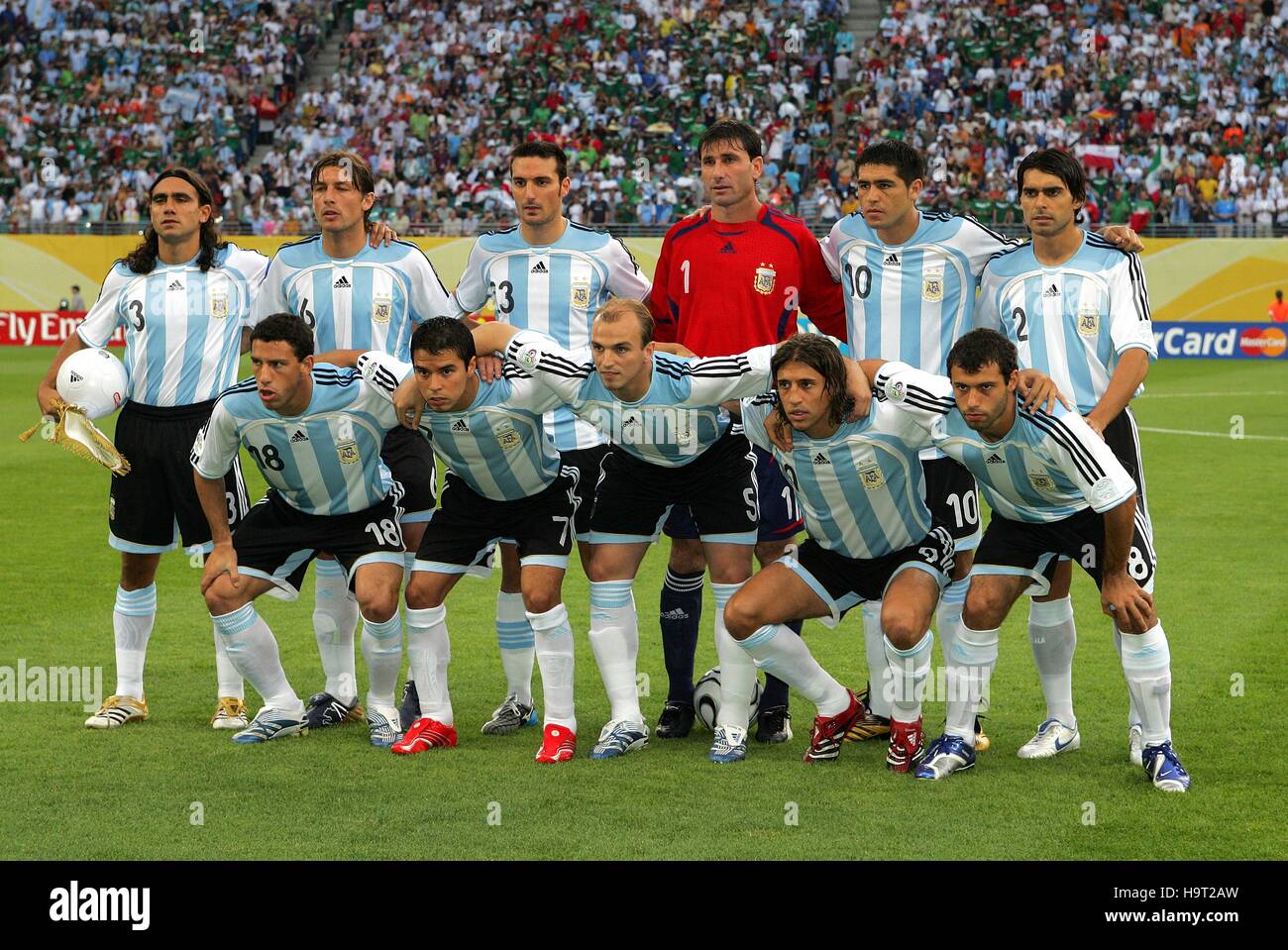 L'équipe Argentine Argentine Mexique GROUPE V COUPE DU MONDE DE LEIPZIG  ALLEMAGNE 24 Juin 2006 Photo Stock - Alamy