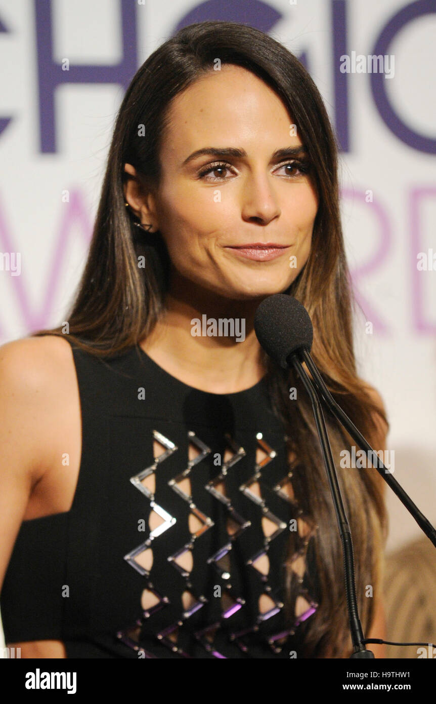 L'actrice Jordana Brewster assister à la People's Choice Awards Conférence de presse au Paley Center for Media, le 15 novembre 2016 à Beverly Hills, Californie. Banque D'Images