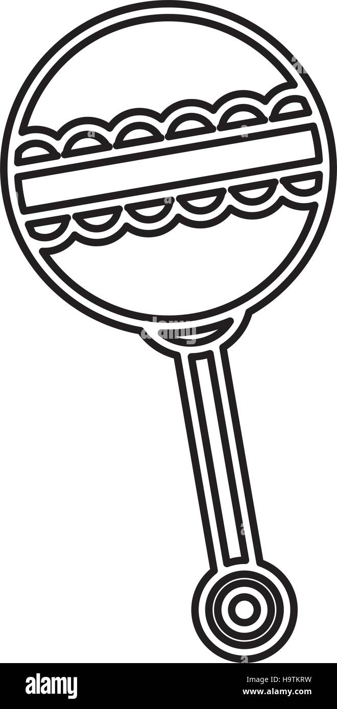 Bebe Design Maraca Isoles Image Vectorielle Stock Alamy