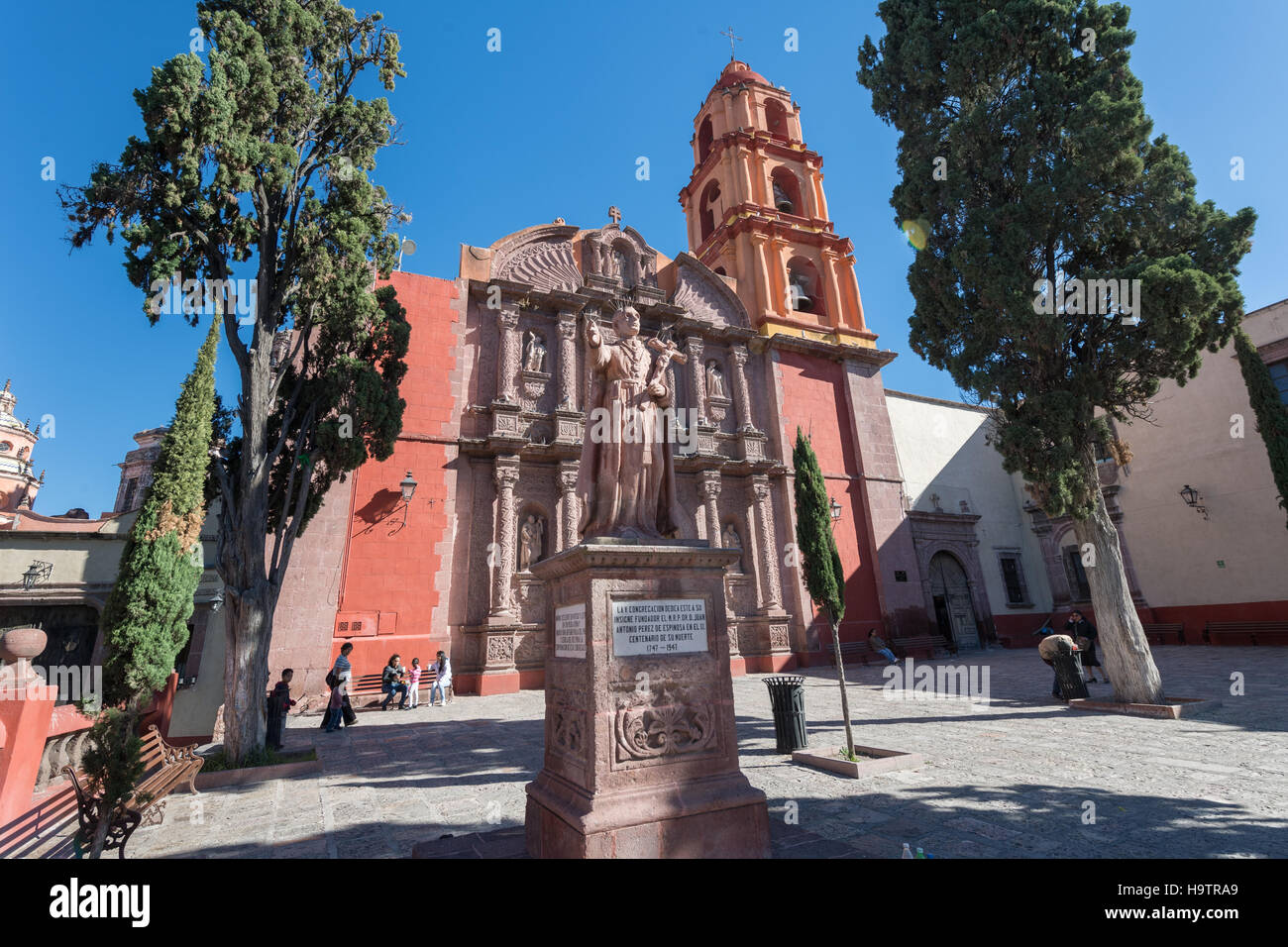 L'Oratorio de San Felipe Neri Eglise dans le patrimoine de l'UNESCO coloniale ville de San Miguel de Allende, Mexique. Banque D'Images