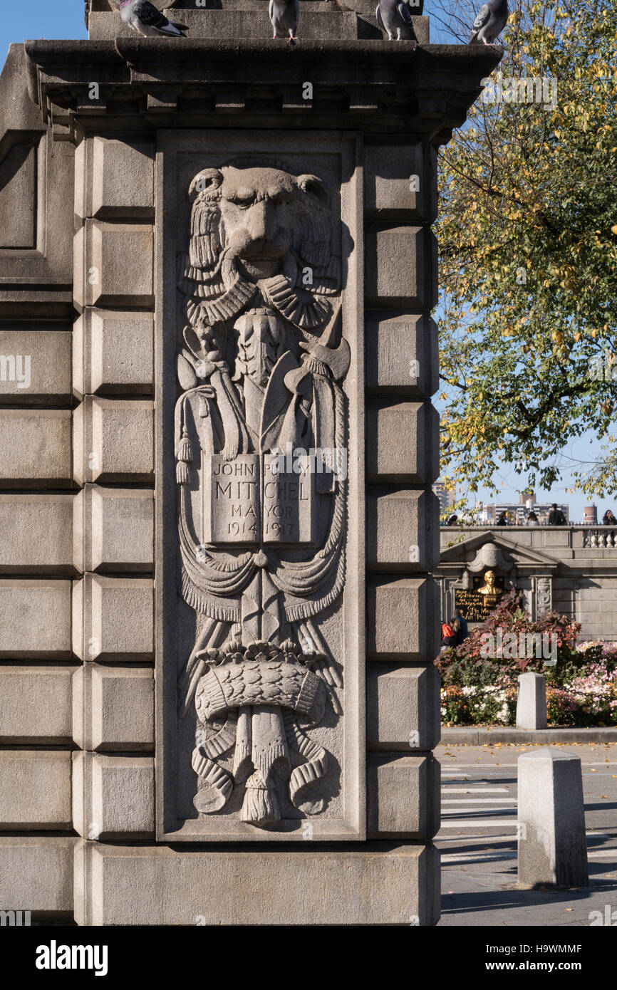 Engineers' Gate dans Central Park, NYC, USA Banque D'Images