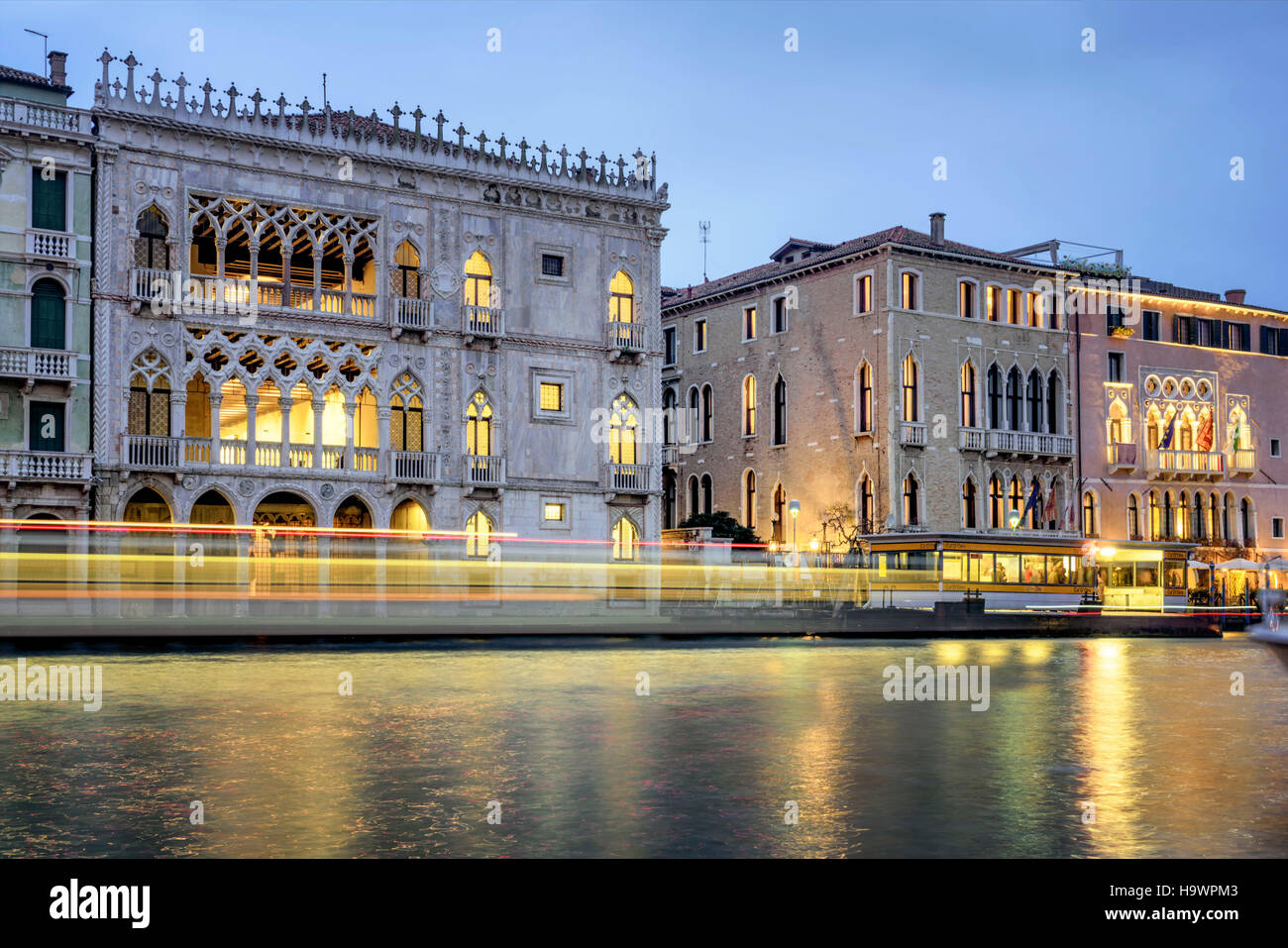 Canal Grande, Palais Ca d'Oro , Ca Sagredo Hotel , Venezia, Venice, Venise, Italie, Europe, Banque D'Images