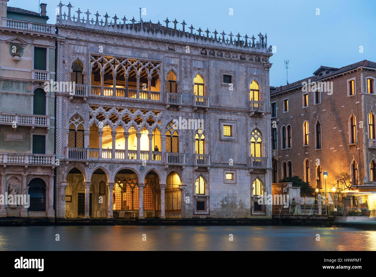 Canal Grande, Palais Ca d'Oro , Venezia, Venice, Venise, Italie, Europe, Banque D'Images