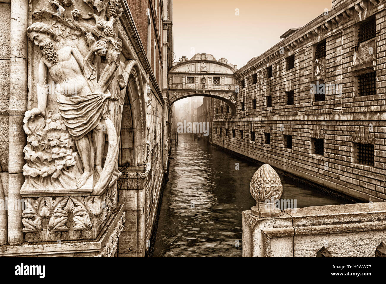 Pont des Soupirs, Venise, Venezia, Venise, Italie, Europe, Banque D'Images