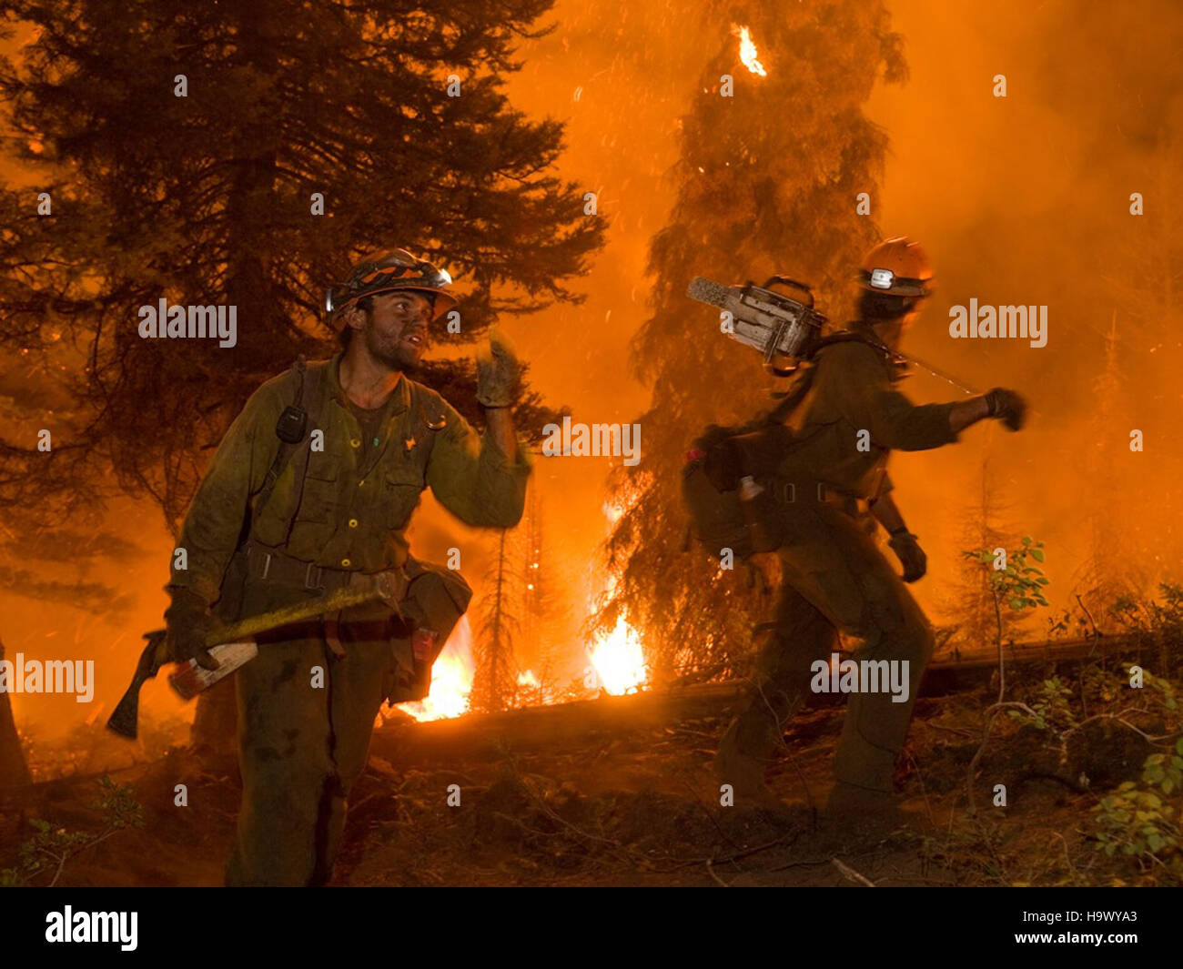 Usdagov 10442525035 les ressorts Fire, Banks-Garden Valley, Idaho, Boise National Forest, Août, 2012 Banque D'Images