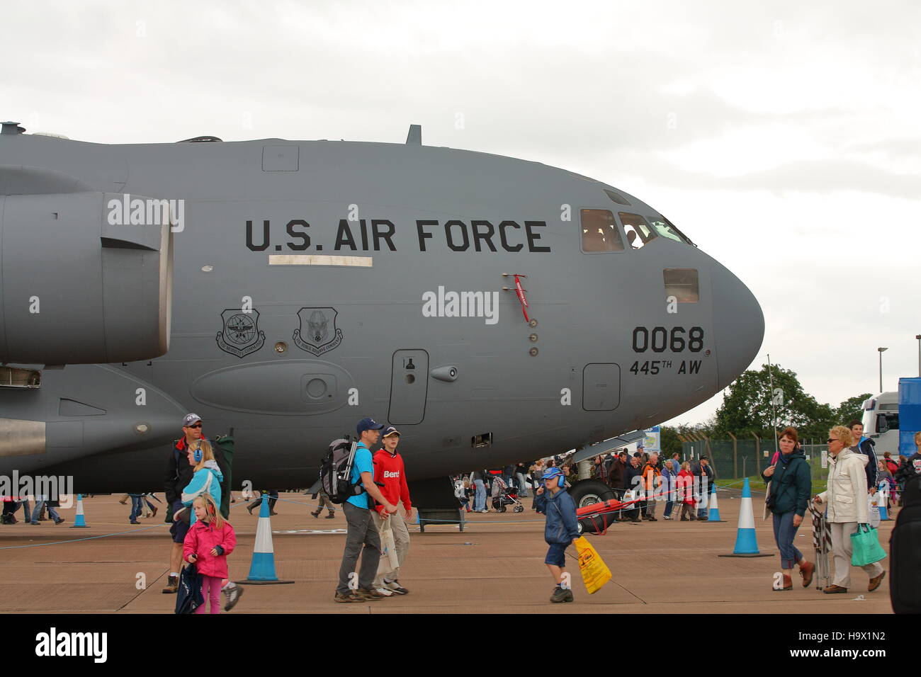 US Air Force C-17 Globemaster III à RIAT 2012 à Fairford Banque D'Images