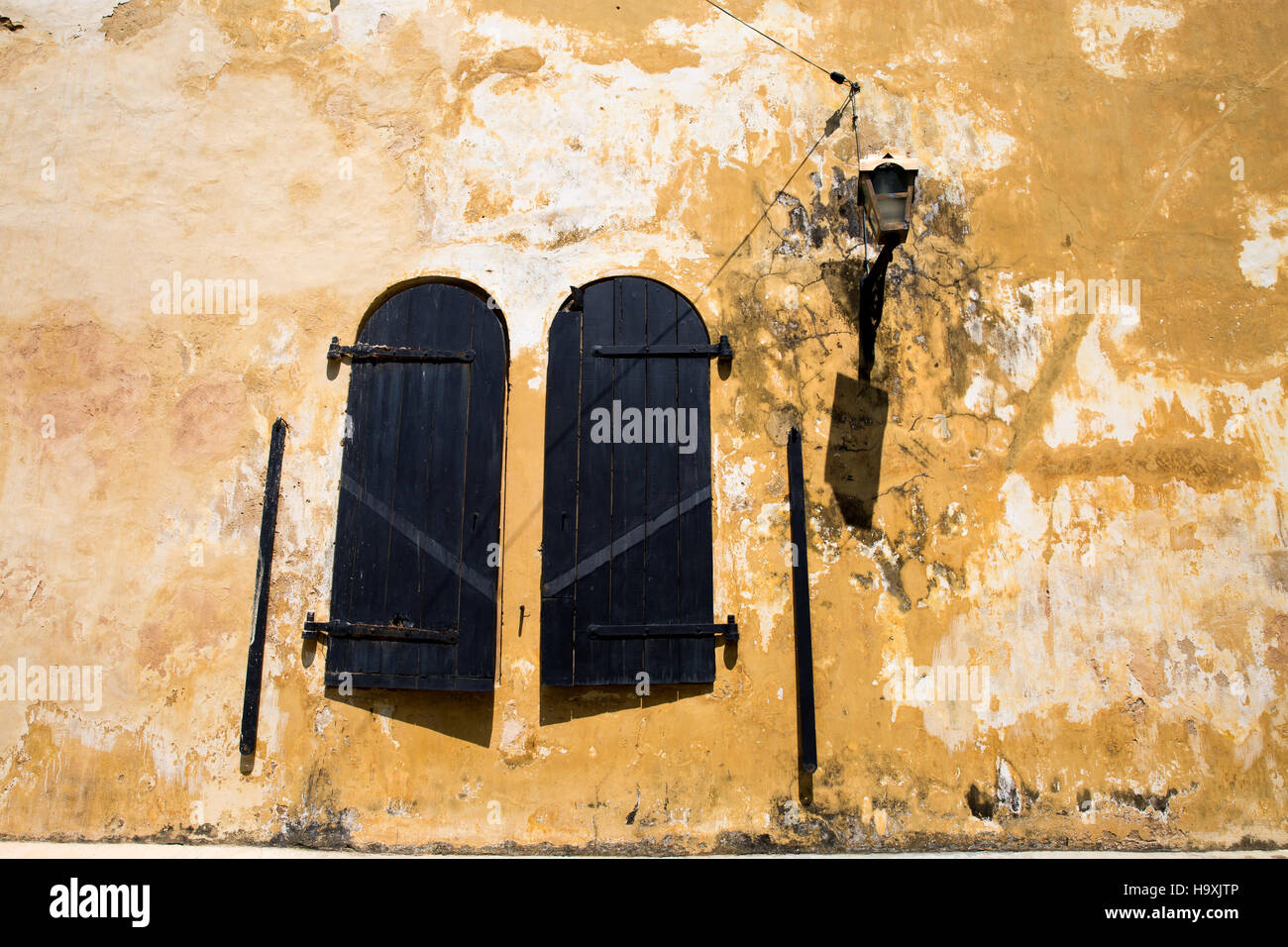 Ancienne architecture coloniale néerlandaise dans le site du patrimoine mondial de l'Unesco de Galle, Sri Lanka Banque D'Images