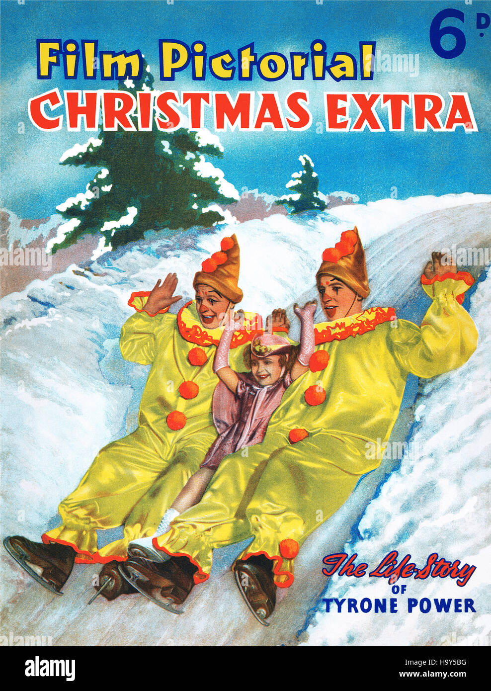 Couverture du magazine illustré du film 1938 Extra Noël Banque D'Images