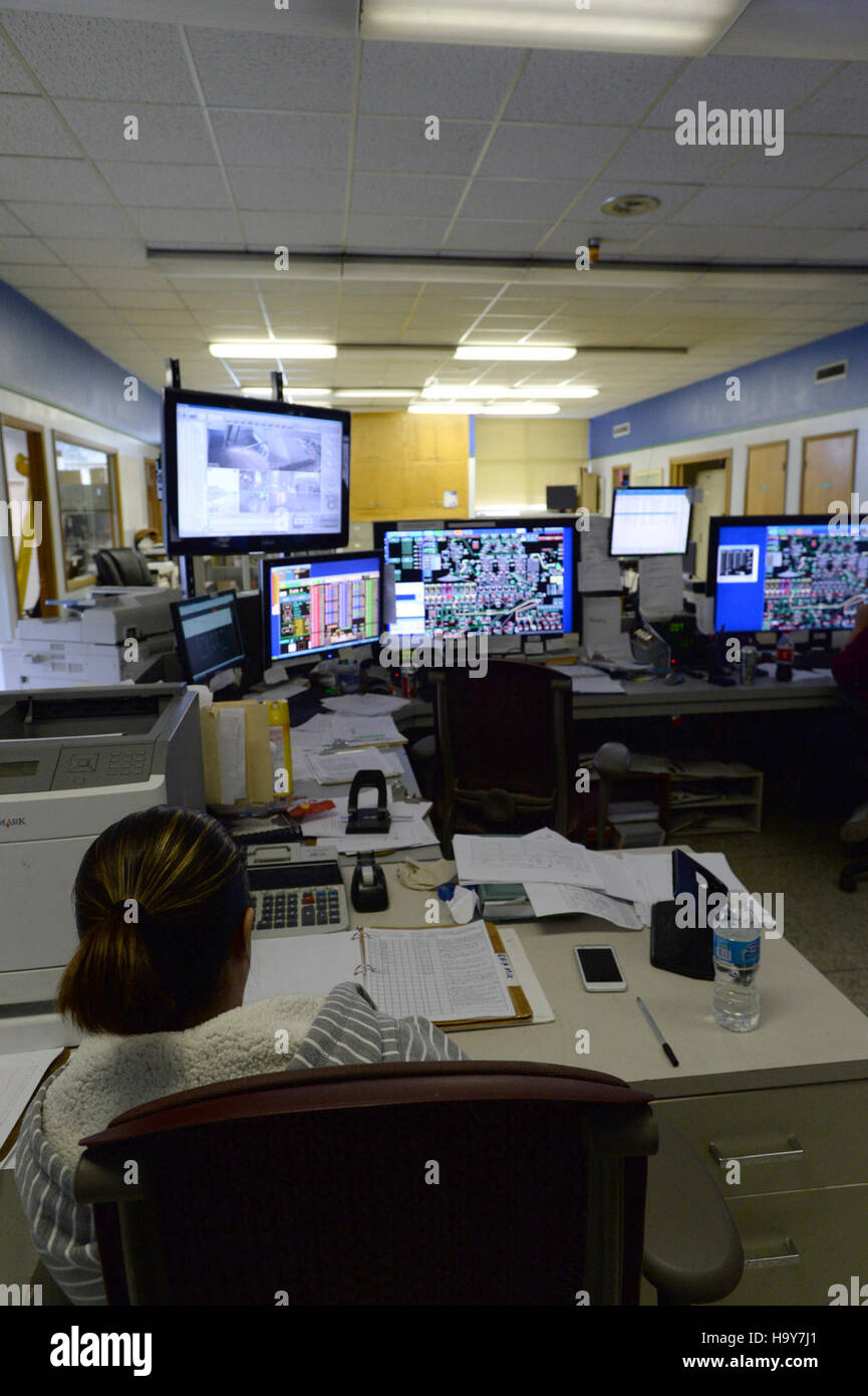 L'USDA, en collaboration avec la GIPSA, supervise l'exportation de grain et effectue des inspections pour assurer la salubrité et la qualité des transferts de grain. Cela garantit la conformité avec les normes fédérales pour les exportations agricoles. Banque D'Images