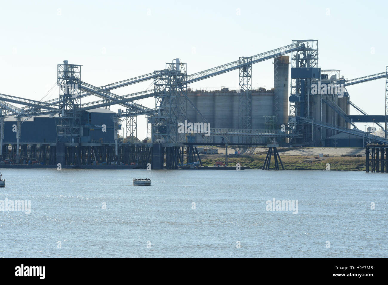 L'USDA et Stockyards Agency supervisent les inspections des grains chez Mississippi River Packers, garantissant la qualité des grains pour les écosystèmes agricoles et les parcs tout en gérant les impacts environnementaux dans les régions agricoles reliées aux parcs nationaux. Banque D'Images