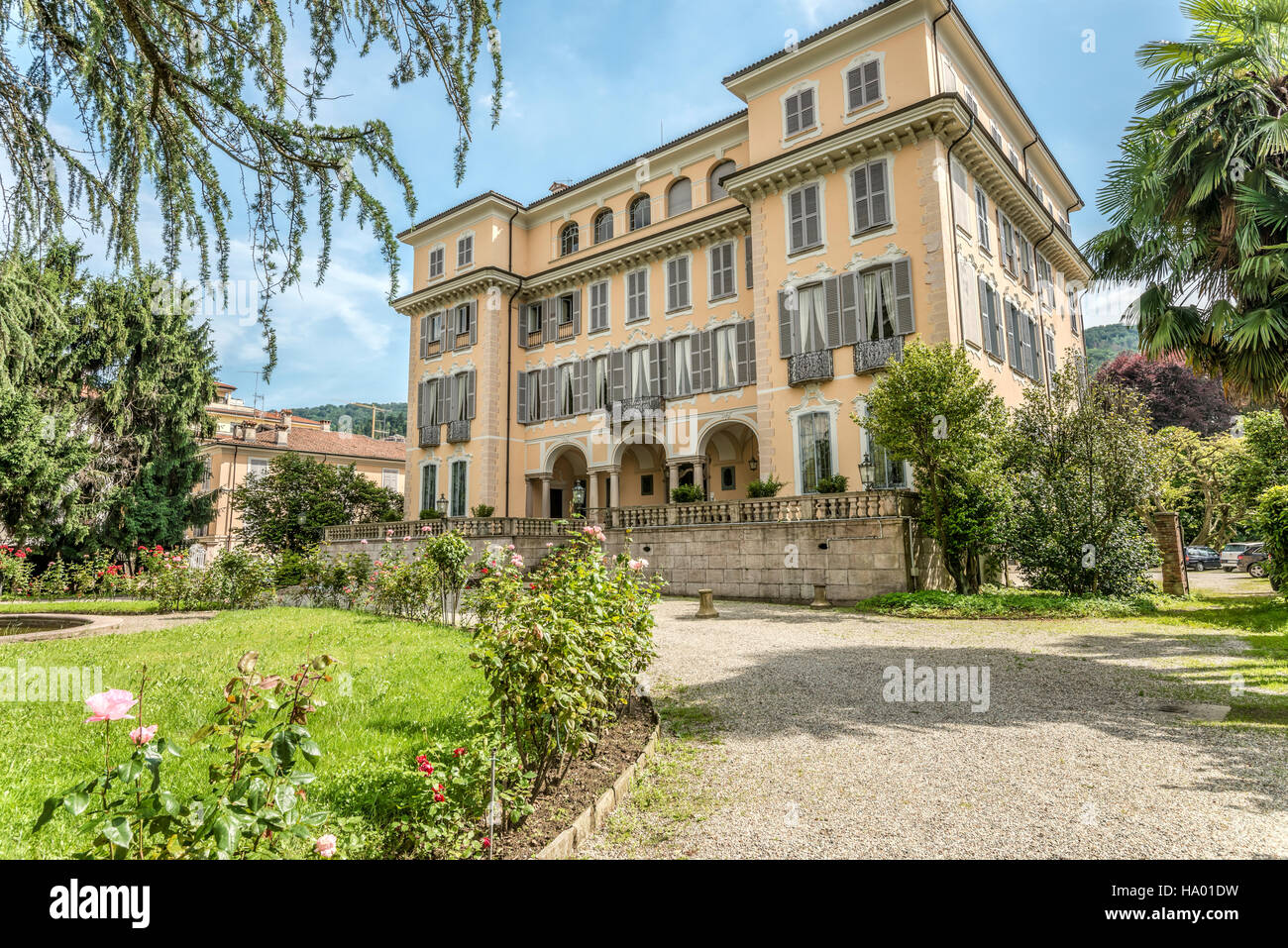 Centro Internazionale di studi d Rosmiani à Stresa Lago Maggiore, Piemont, Italie Banque D'Images