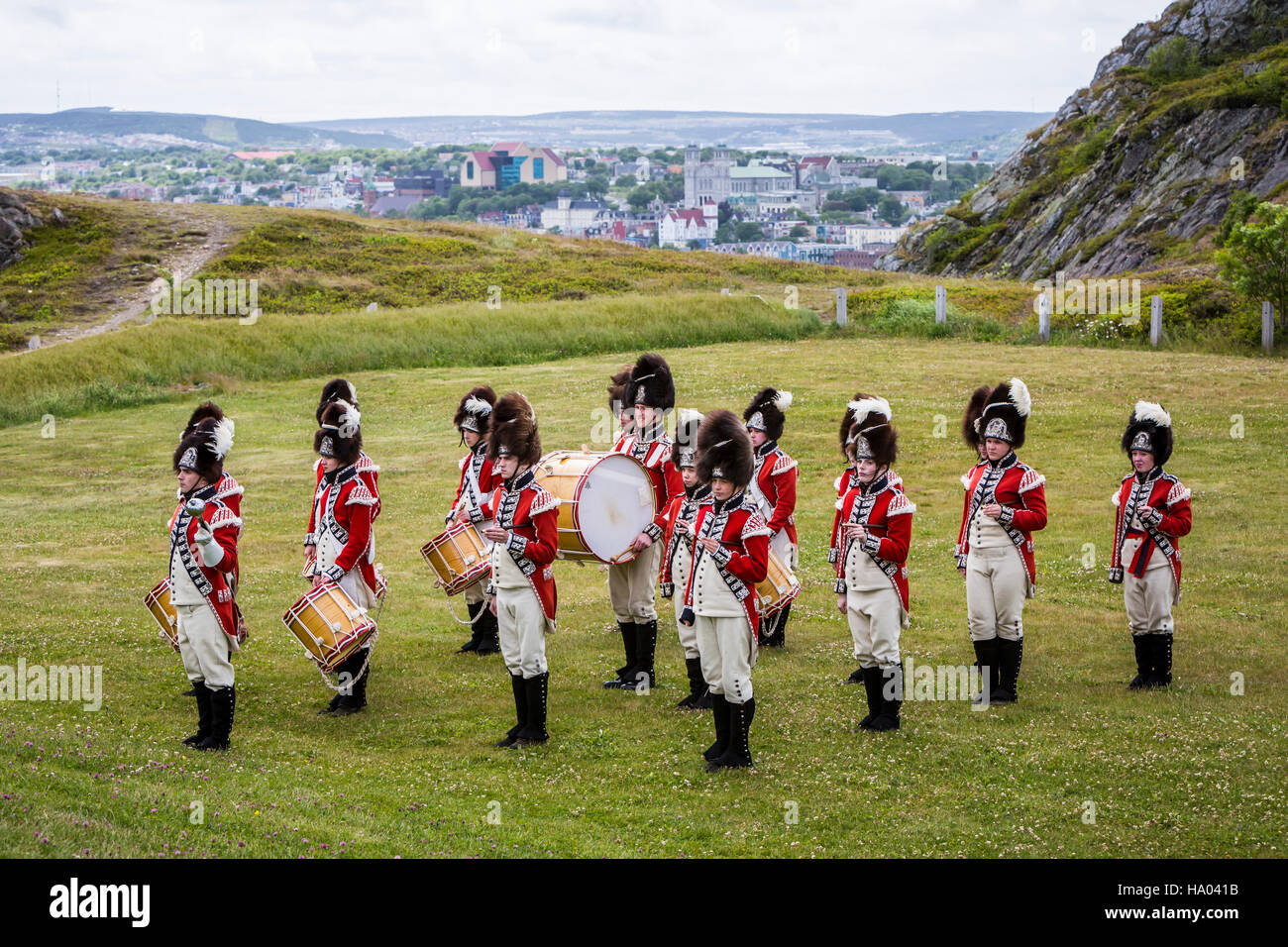 L'événement historique de Signal Hill Tattoo à Saint-Jean de Terre-Neuve et Labrador, Canada. Banque D'Images