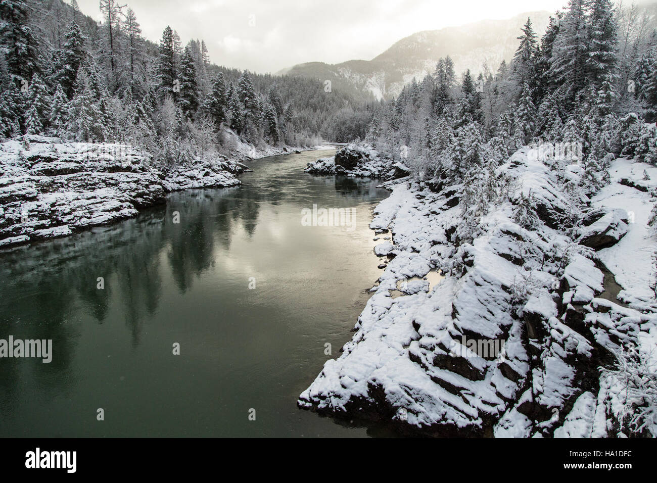 Glaciernps 25796063231 Matin d'hiver sur le tablier 3.15.16 Banque D'Images