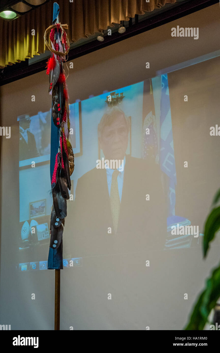 L'observance des Indiens d'Amérique et des autochtones de l'Alaska de l'USDA de 2016 à l'auditorium Jefferson de Washington, D.C. souligne le dévouement du Ministère à soutenir les communautés autochtones d'Amérique et d'Alaska et à préserver leur patrimoine culturel. Banque D'Images