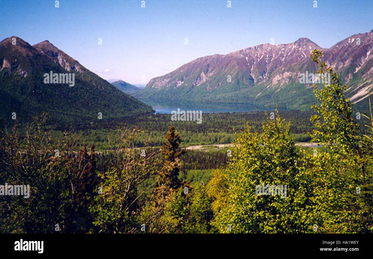 Alaskanps Kijik 20357937598 District archéologique Banque D'Images